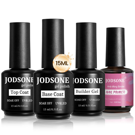 JODSONE front packaging showing all four 15ml gel bottles and product branding for convenience