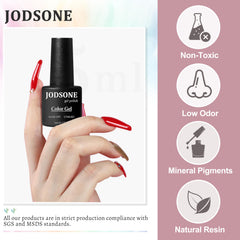 JODSONE glitter topcoat sparkle on nails showing textured shine benefit festive accents