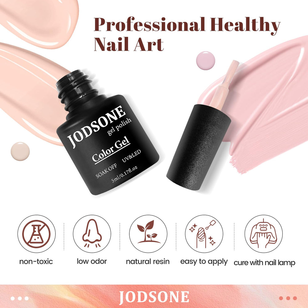 JODSONE glossy and matte top coats side-by-side showing finish options