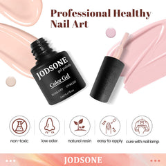 JODSONE glossy and matte top coats side-by-side showing finish options