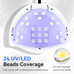 JODSONE hand entering lamp with automatic sensor activating for hands-free curing convenience