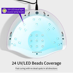 JODSONE lamp in use with hand inside showcasing automatic sensor benefit