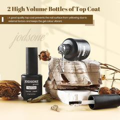 JODSONE lifestyle shot with manicure tools conveying salon-style results