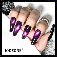 JODSONE nails in use lifestyle shot showing wearable reflective manicure