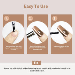 JODSONE finished nails lifestyle shot showing glossy cat-eye nails for stylish look benefit