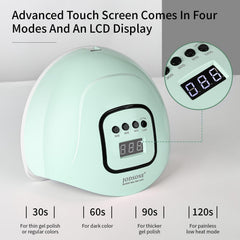 JODSONE inside top showing LED array for even curing across nails benefit