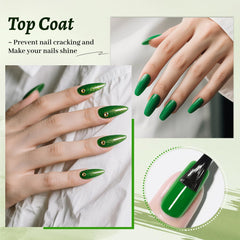 JODSONE no-wipe top coat cured glossy finish demonstrating long-lasting shine benefit
