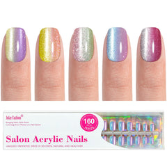Jofay Fashion front packaging showing full 160-piece press-on nail kit benefit quick salon results