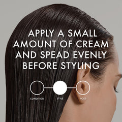 john frieda before and after comparison illustrating reduced frizz and smoother hair