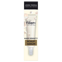John Frieda front packaging showing 2 oz serum, clear product benefit