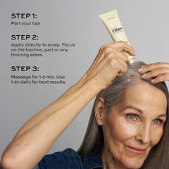 John Frieda styled hair later in day, lasting volume benefit