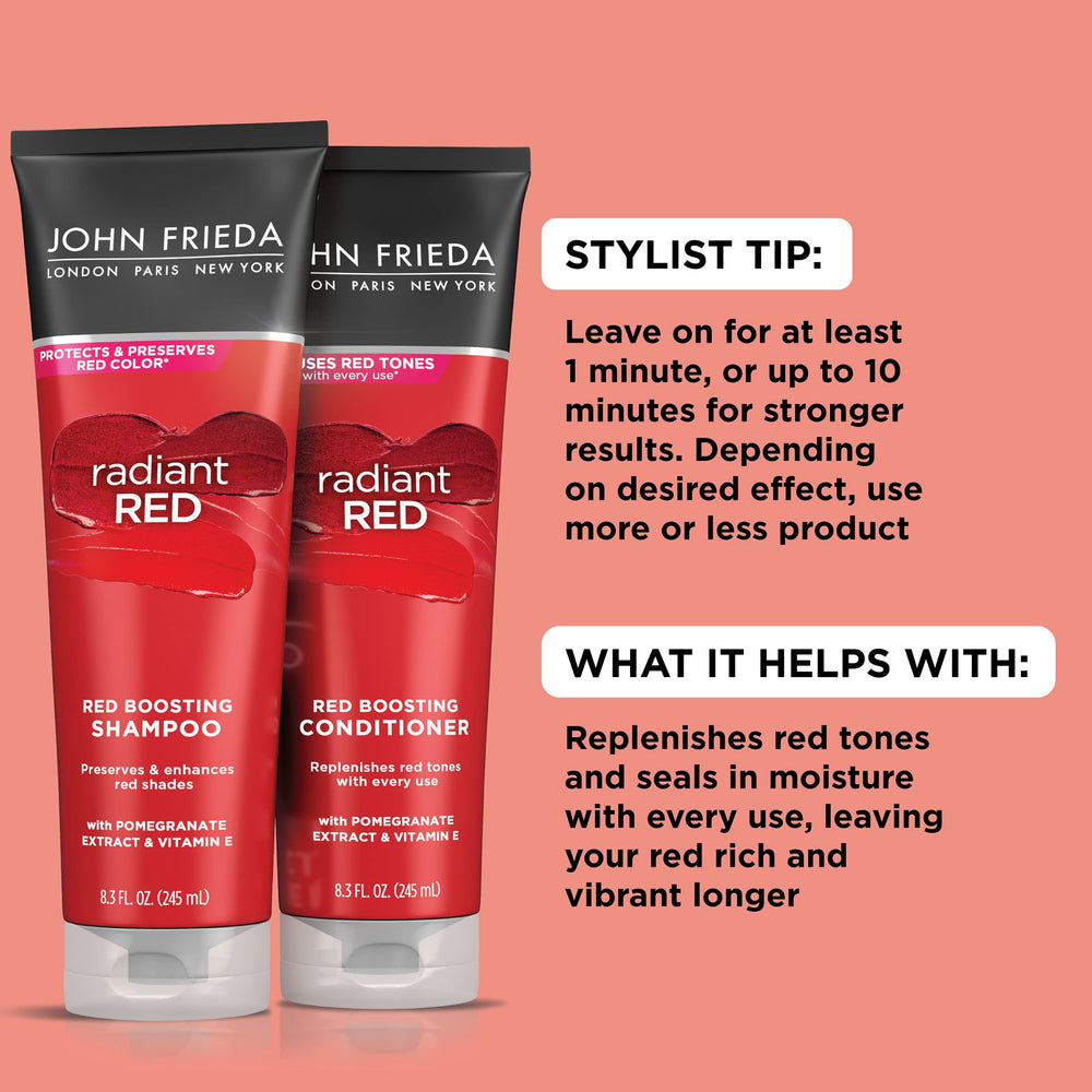 John Frieda creamy conditioner texture demonstrating smooth hydration and spreadability