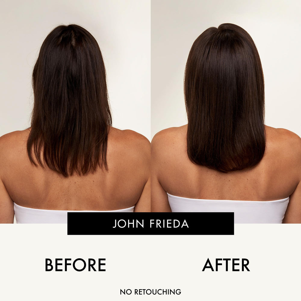 John Frieda conditioner next to ULTRAfiller+ shampoo for layered routine