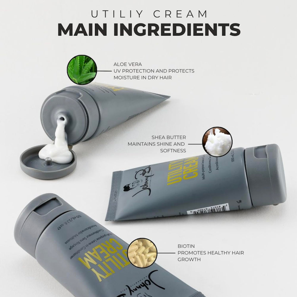 JOHNNY B. bathroom lifestyle with product illustrating convenient daily use