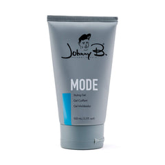 JOHNNY B. Mode front packaging showing label and 3.3 oz size, clear product benefits
