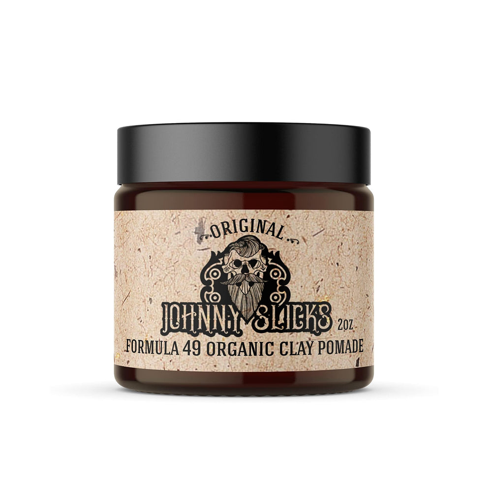 Johnny Slicks front jar showing label and firm matte styling benefit