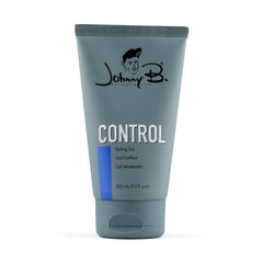 JOHNNY B. control front packaging showing 3.3 oz tube and branding for easy recognition and portability