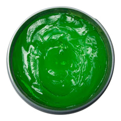 JOHNNY B. gel rubbed between hands becoming clear, shows easy warming application