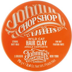Johnny's Chop Shop front jar view showing compact styling product and shelf appeal