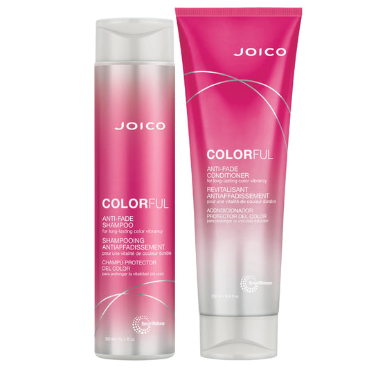 Joico front packaging showing set and long-lasting color protection benefit