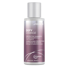 Joico Defy Damage front bottle view showing travel-size benefits