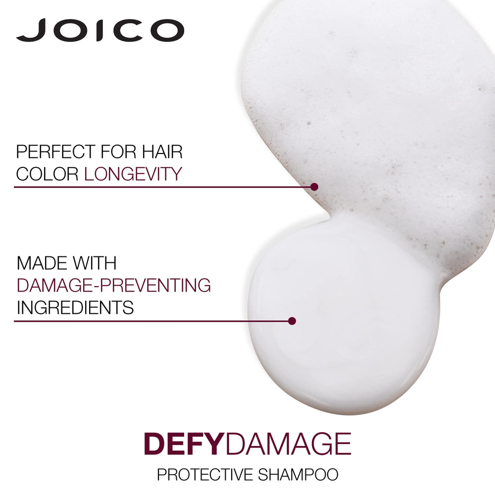 Joico shampoo creating gentle lather in hair for effective cleansing