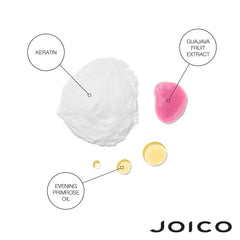 Joico shampoo and conditioner duo staged in bathroom illustrating everyday use