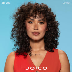 Joico leave-in texture close-up showing lightweight serum for silky slip