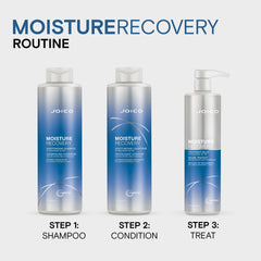Joico product on bathroom shelf suggesting salon-quality home treatment