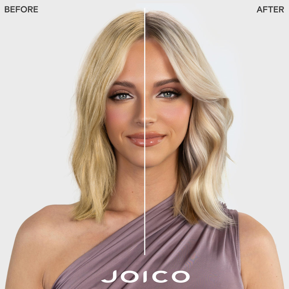 Joico shampoo texture close-up dispensed to show creamy lather and smoothing benefit