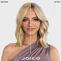 Joico shampoo texture close-up dispensed to show creamy lather and smoothing benefit