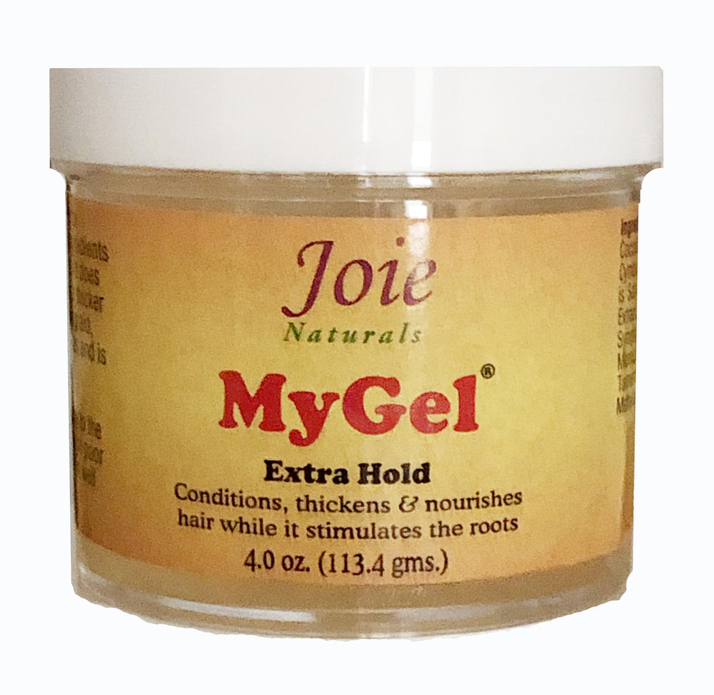 Joie Naturals MyGel 4oz jar front view showing label and compact size for travel