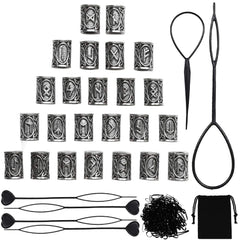 Jolbndcv front packaging showing beads and pouch for tidy portability and styling
