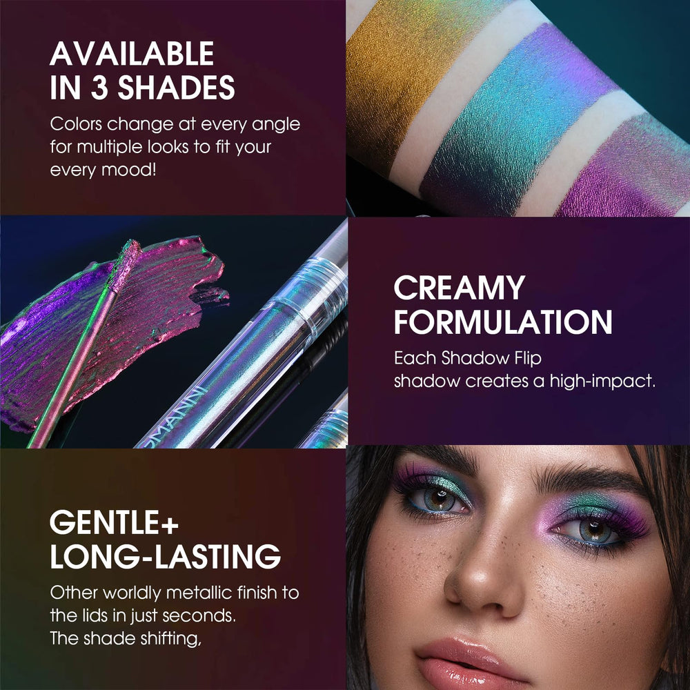 jolilab eyeshadow on model in daylight demonstrating wearable shimmer