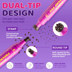 Jolilab freckle pen precision tip closeup showing fine point for accurate spot placement