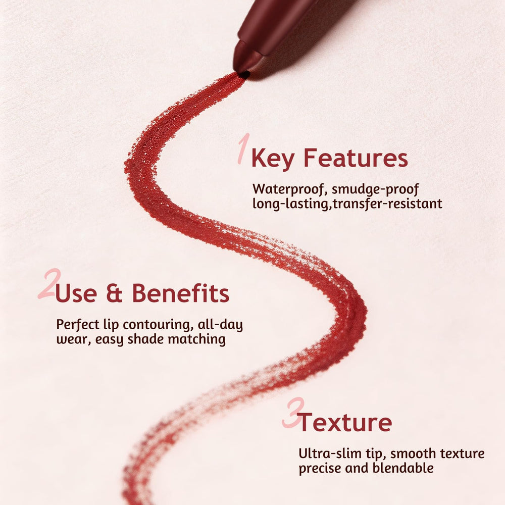 Jolilab liquid lipstick applicator wiping a swatch to show creamy high-pigment payoff