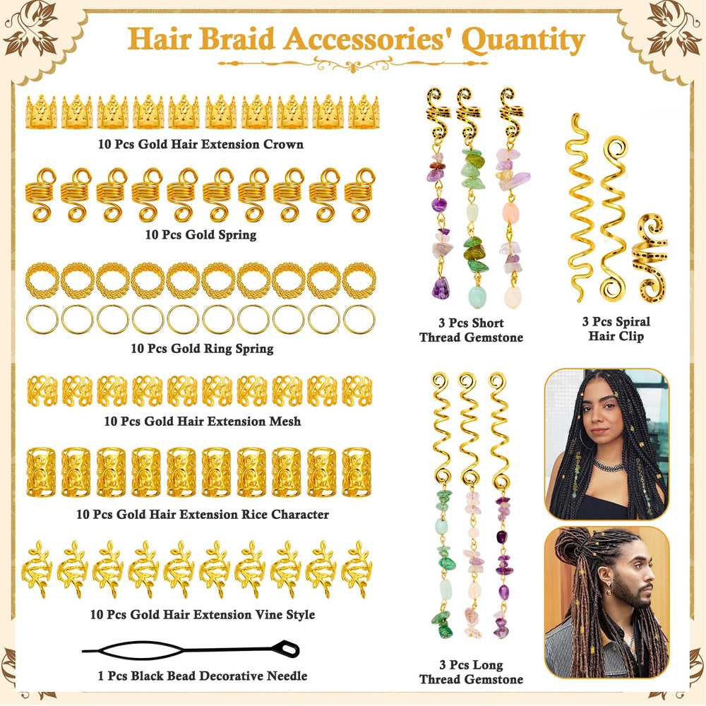 Jollidecor gold crown hair cuff detail showing decorative uplift
