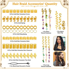 Jollidecor gold crown hair cuff detail showing decorative uplift