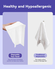 Jolly Care used to remove makeup demonstrating soft, non-irritating benefit