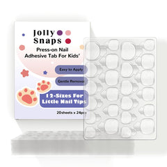 Jolly Snaps front packaging showing 20 sheets and 480 tabs for convenience