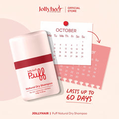 JollyHair puff ultra-fine powder texture that absorbs oil quickly