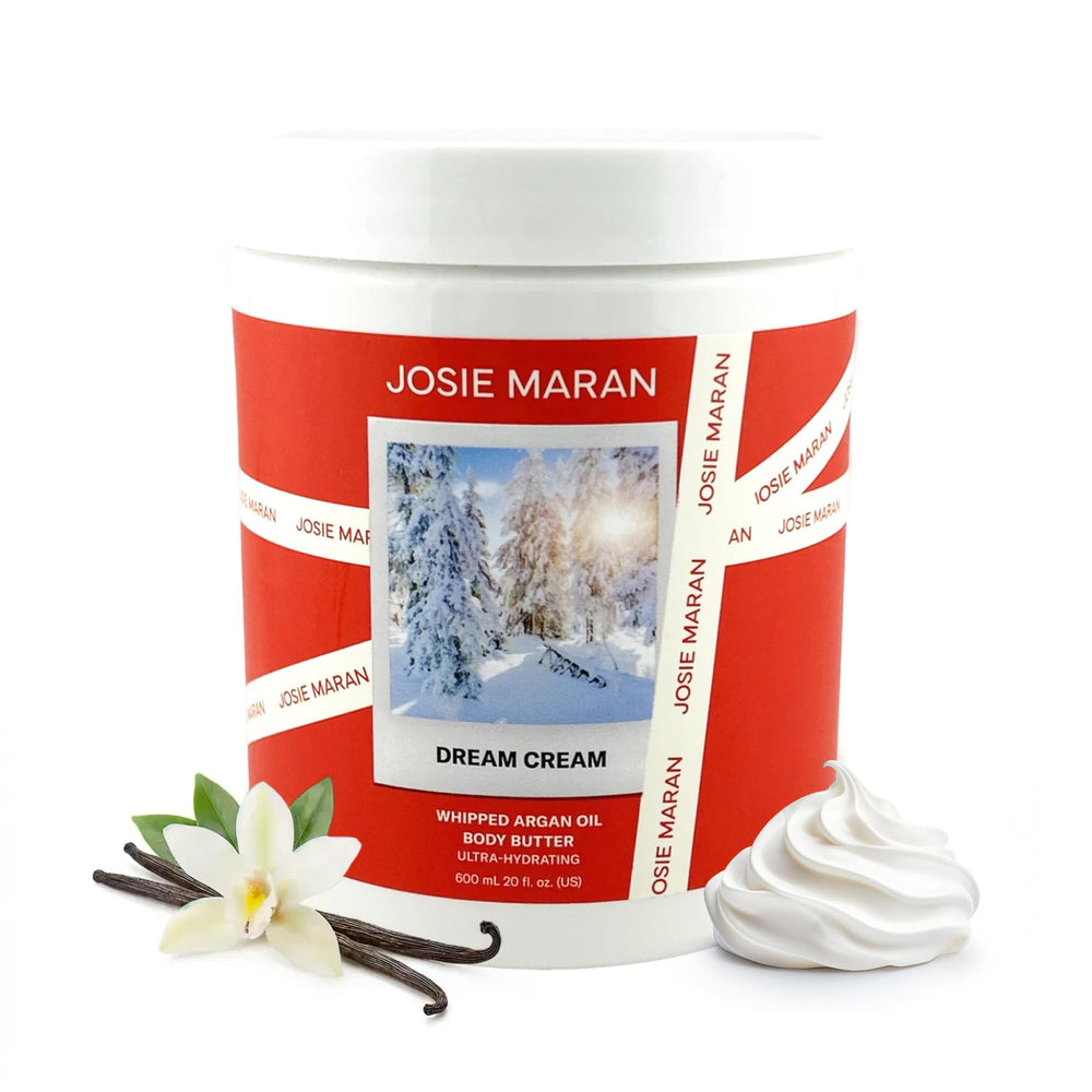 Josie Maran jar front view showing clean design and nourishing hydration