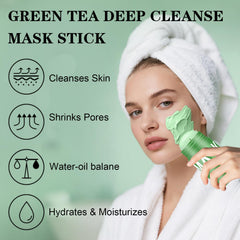 Josmon mask on face demonstration showing targeted pore-cleansing and oil control