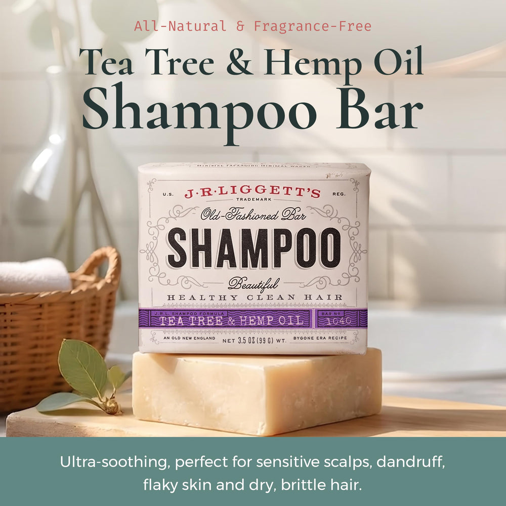 J·R·LIGGETT'S close texture of bar highlighting handcrafted surface and gentle formula