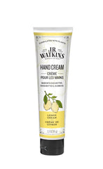 J.R. Watkins front packaging showing lemon cream tube and benefits