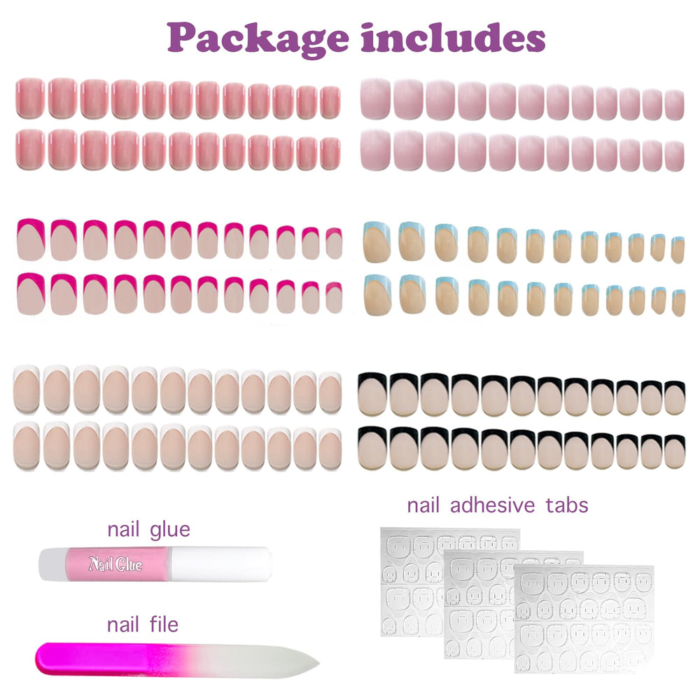 Jsiallye side profile of press-on nail showing natural contour