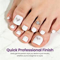 Jsiallye display of 12 sizes helping accurate fit for each toe and secure wear