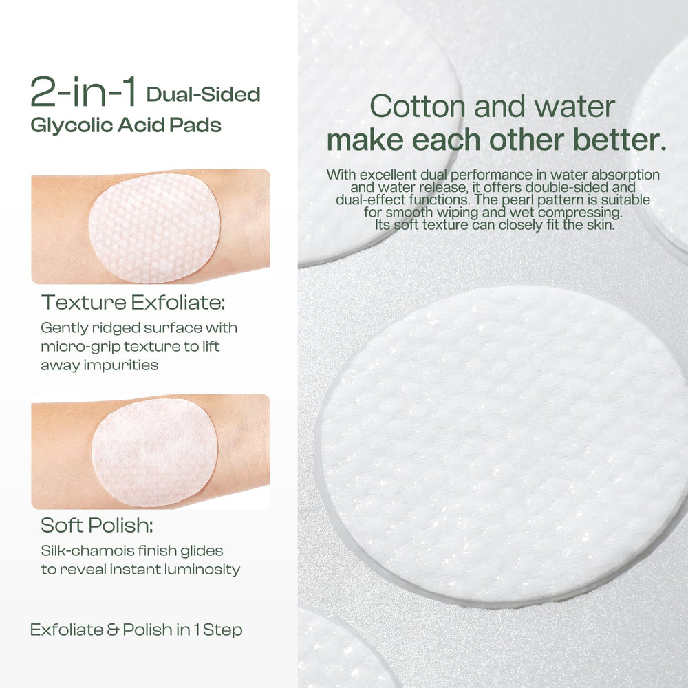 Jtopyrt smooth pad soaked with solution to demonstrate chemical exfoliant
