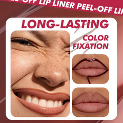 JUAAZIN on-model lips in brown 02 showing natural matte color and long-lasting wear