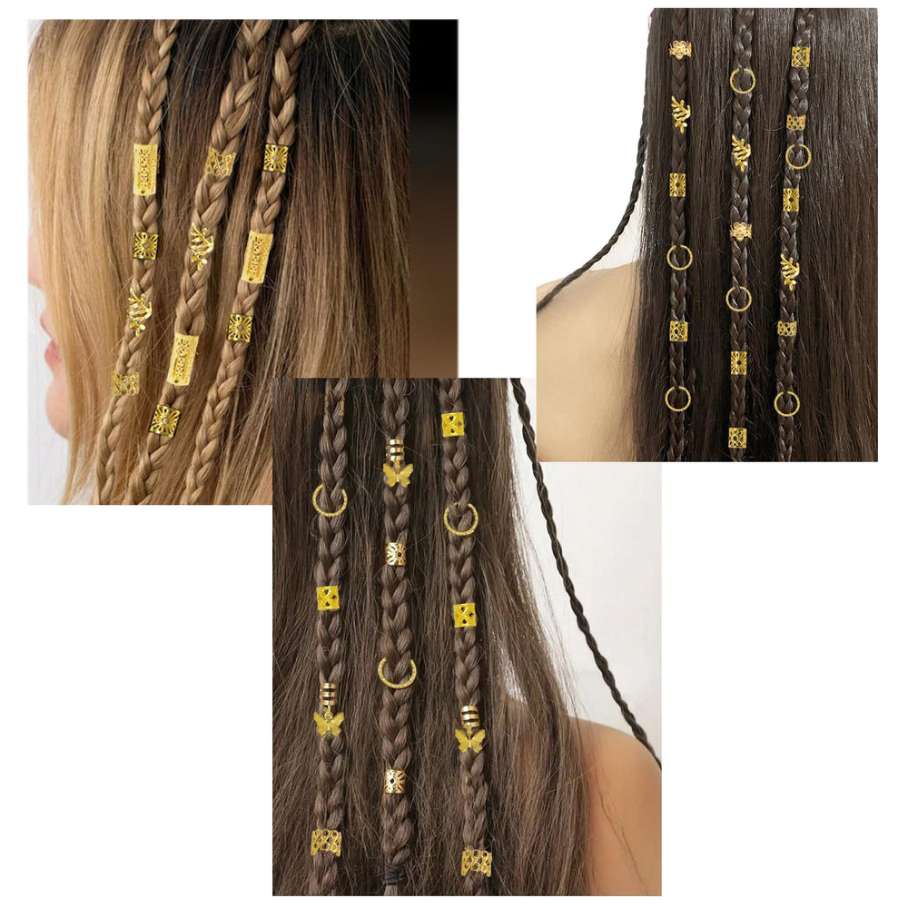 JUCCPUL gold hoop rings detail showing secure clasp and styling versatility